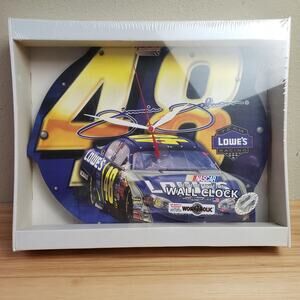 Nascar Wall Clock #48 Jimmy Johnson Lowe's Race Car 2000s Battery Operated NWT‎